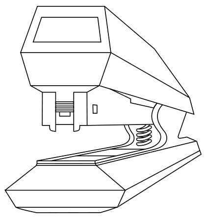 Techincal Illustration of Stapler